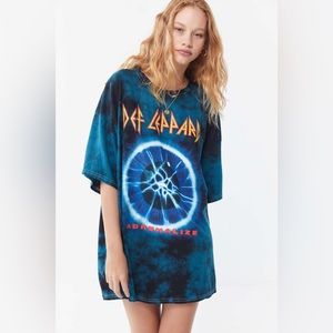 Urban Outfitters Def Leppard T-shirt Dress